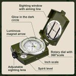 Luminous Hiking Compass with Survival Whistle for Kids