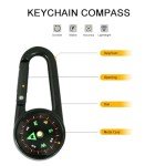 Durable Survival Compass with Keychain Attachment