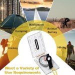 Compact Military Compass for Hiking and Survival