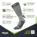 Thermal Merino Wool Hiking Socks - 3 Pairs