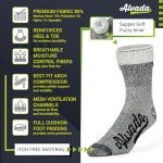Thermal Merino Wool Hiking Socks - 3 Pairs