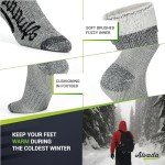 Thermal Merino Wool Hiking Socks - 3 Pairs