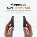 Rechargeable Magnetic Hand Warmers - 2 Pack