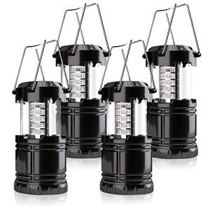 Adjustable Brightness 4-Pack Waterproof Camping Lanterns