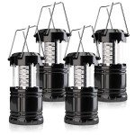 Adjustable Brightness 4-Pack Waterproof Camping Lanterns