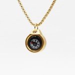 Golden Mini Pocket Compass for Camping and Hiking