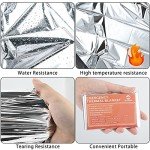 Mylar Thermal Blankets Survival Kit (Pack of 6)