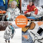 Mylar Thermal Blankets Survival Kit (Pack of 6)