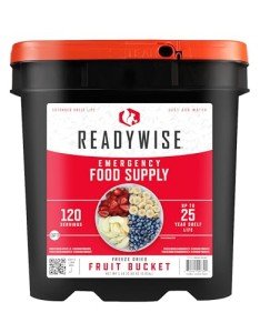 ReadyWise 120 Servings Freeze-Dried Fruit Bucket