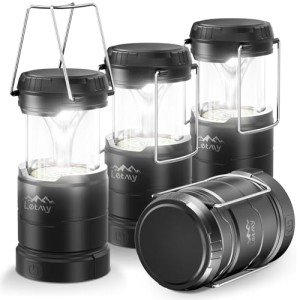 4 Pack LED Lanterns – Dimmable & Portable Emergency Light