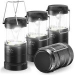 4 Pack LED Lanterns – Dimmable & Portable Emergency Light