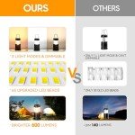 4 Pack LED Lanterns – Dimmable & Portable Emergency Light