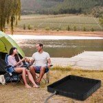 Portable Foldable Shower Base with Drain Hose