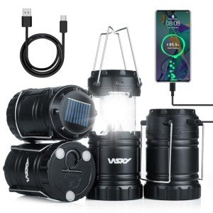 Xynover Rechargeable Solar Lanterns - 4 Pack