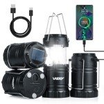Xynover Rechargeable Solar Lanterns - 4 Pack