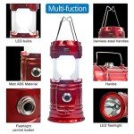 Rechargeable Solar Camping Lanterns - 2 Pack