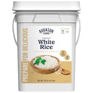 Augason Farms White Rice Emergency Food Supply 242 Servings