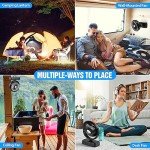 Rechargeable Camping Fan with LED Lantern for Emergencies