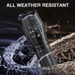 4 Pack Tactical LED Flashlights - Waterproof & Zoomable