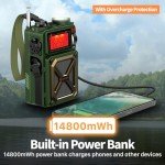FosPower D9 Emergency Weather Radio with Power Bank