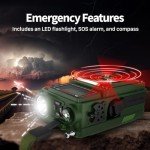 FosPower D9 Emergency Weather Radio with Power Bank