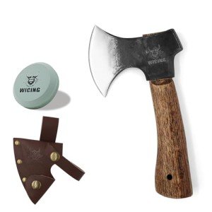 WICING 8-Inch Hand Axe with Leather Sheath
