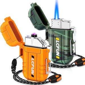 Waterproof Windproof Plasma Lighters - 2 Pack