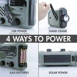 Tenergy Hand Crank Weather Radio with Flashlight & SOS