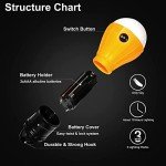 Portable Waterproof LED Lantern for Emergencies (4 Pack)
