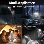 FLY2SKY 4-Pack Rechargeable Camping LED Lanterns
