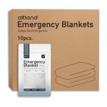 Altland 10 Pack Heat Reflective Emergency Blankets
