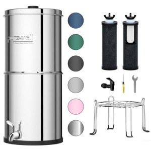 Purewell 2.25 Gallon Stainless Steel Water Filter Kit