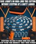 CampNdoor High Limb Rope Saw - 53" Easy Use