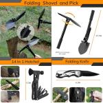 Emergency Survival Kit with First Aid and Tent