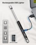 VEHHE Electric Rechargeable Arc Lighter with LED Display