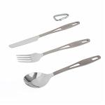 TOAKS Titanium 3-Piece Camping Cutlery Set