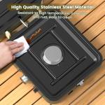 Portable 2-Burner Camping Stove with Griddle