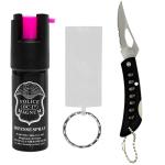 Compact Pink Pepper Spray for Self Defense 1/2oz