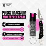 Compact Pink Pepper Spray for Self Defense 1/2oz