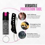 Compact Pink Pepper Spray for Self Defense 1/2oz