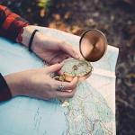 Vintage Pocket Compass for Camping and Adventure