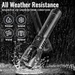Rechargeable 2-Pack High Lumens Flashlights for Emergencies