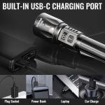 Rechargeable 2-Pack High Lumens Flashlights for Emergencies