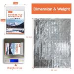 Mylar Thermal Blankets 4-Pack for Emergencies