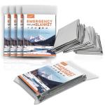 Mylar Thermal Blankets 4-Pack for Emergencies