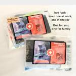 Emergency Storm Survival Kit (2-Pack) – 31-Piece Hurricane, Power Outage & Disaster Preparedness Supplies with Water, Electrolytes, First Aid, Flashlight & Blanket