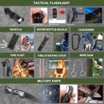 Survival Kit, Gifts for Men Christmas Dad, 150 PCS Survival Gear and Supplies Equipment with Trauma Bag, Molle Pouch Emergency Kit for Outdoor Camping, Hunting, Car, Home, Earthquake, Adventures