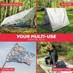 Mylar Emergency Blankets 4-Pack Survival Gear