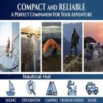 Waterproof Brass Compass with Leather Case