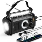 Hand Crank NOAA Weather Radio with Flashlight